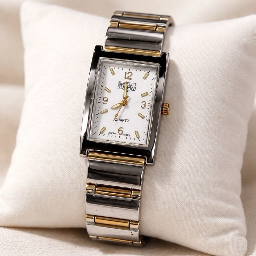 Gianfranco Ruffini Unisex Rectangular Quartz Watch 25mm Japan Movt Not Tested